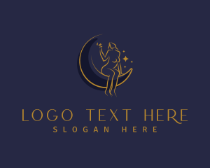 Hookah - Sultry Smoker Woman logo design
