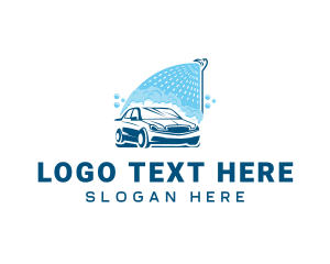 Sedan - Car Wash Cleaning  Services logo design