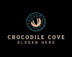 Crocodile - Reptile Wildlife Eye logo design