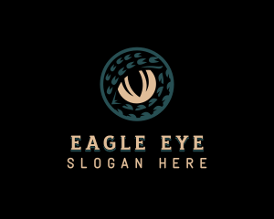 Reptile Wildlife Eye logo design