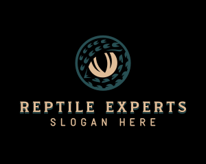 Reptile Wildlife Eye logo design