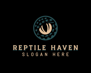 Reptile Wildlife Eye logo design