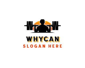 Weightlifting Barbell Training Logo