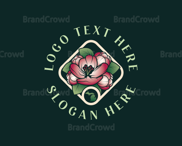 Michigan Apple Blossom Logo