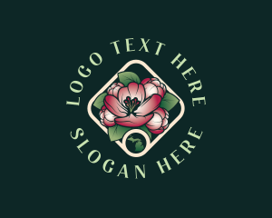 Map - Michigan Apple Blossom logo design