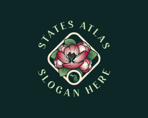 Michigan Apple Blossom logo design