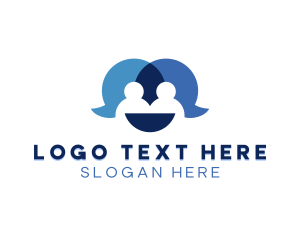 Coworking - Team Messaging App logo design