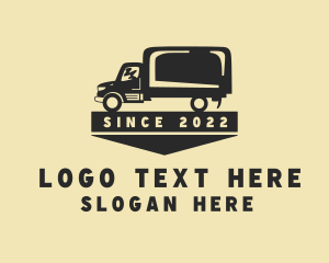 Distribution - Automotive Delivery Truck logo design