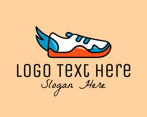 Winged Fashion Sneakers Logo