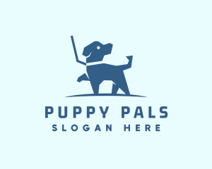 Walking Puppy Dog logo design