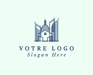 House City Building  logo design