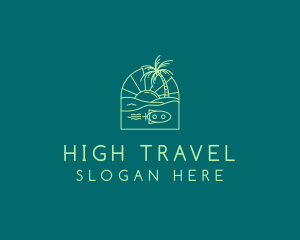 Tropical Beach Travel logo design