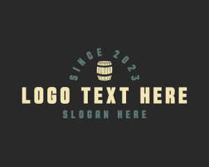 Liqour - Generic Beer Barrel logo design