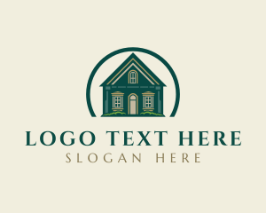 Residential - Real Estate Mansion Property logo design