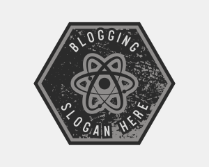 Personal - Grungy Atomic Science logo design