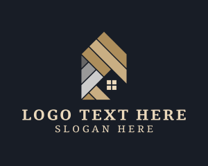 Flooring - House Wooden Flooring logo design