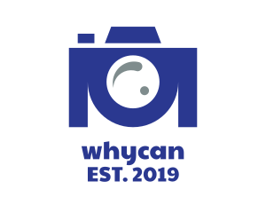 High Res - Blue Camera Lens logo design