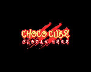 Creepy - Creepy Blood Scratch logo design
