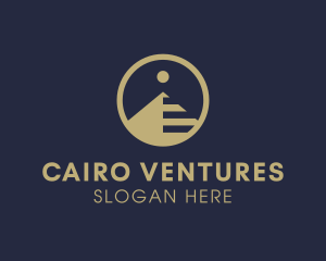 Cairo - Gold Pyramid Insurance Company logo design