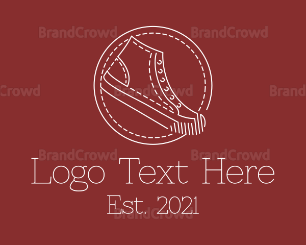 Retro Sneaker Shoes Logo