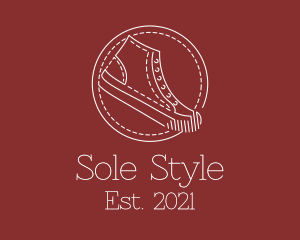 Shoe - Retro Sneaker Shoes logo design