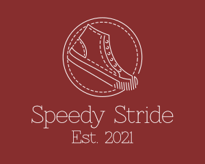 Sprinter - Retro Sneaker Shoes logo design