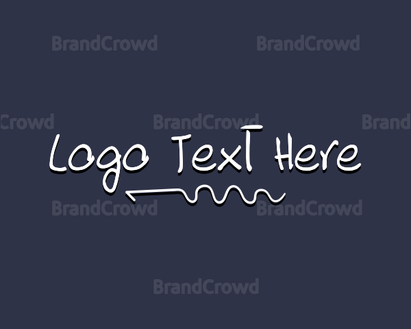 Linear Doodle Wordmark Logo