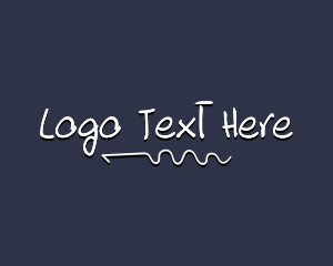 Handwriting - Linear Doodle Wordmark logo design