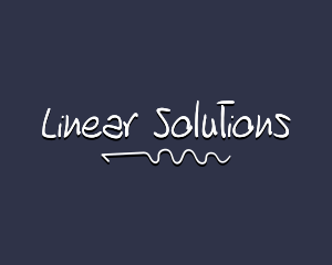 Linear - Linear Doodle Wordmark logo design