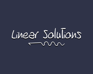 Linear Doodle Wordmark logo design