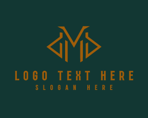 High End - Elegant Premium Letter M logo design