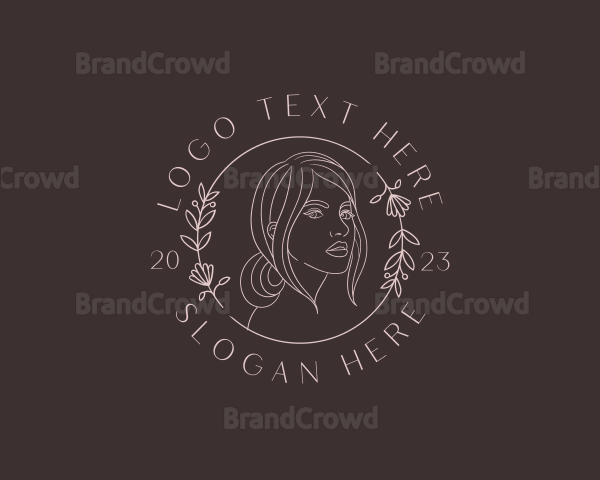 Organic Beauty Woman Logo
