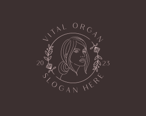 Organic Beauty Woman logo design