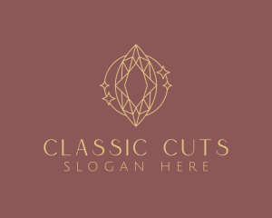 Marquise Cut Diamond logo design