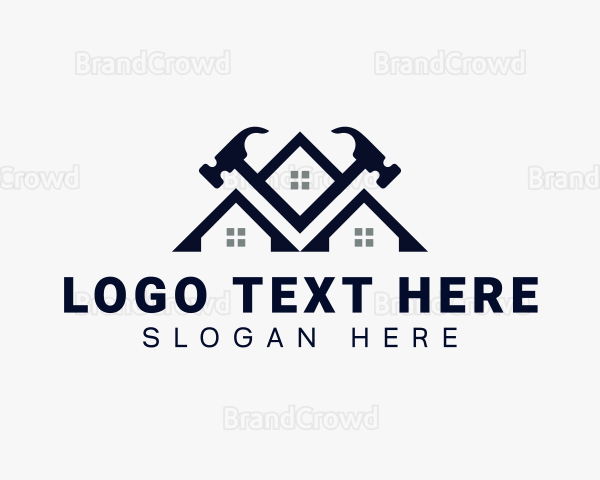 Residential Builder Hammer Logo