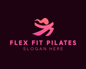 Pilates - Meditation Yoga Wellness logo design