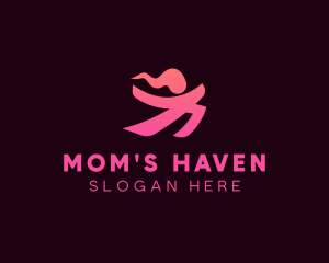 Mom - Meditation Yoga Wellness logo design