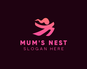 Mum - Meditation Yoga Wellness logo design