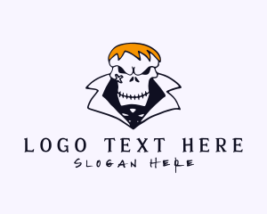 Rapper - Gangster Punk Skull logo design
