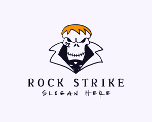 Gangster Punk Skull logo design