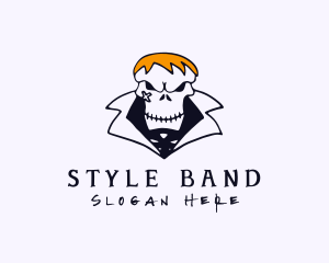 Gangster Punk Skull logo design