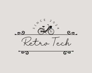 Retro Bike Travel logo design