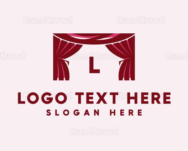 Theater Curtain Decor Logo