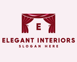 Theater Curtain Decor logo design