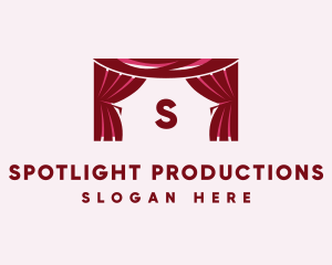 Show - Theater Curtain Decor logo design