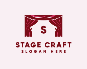Theater - Theater Curtain Decor logo design