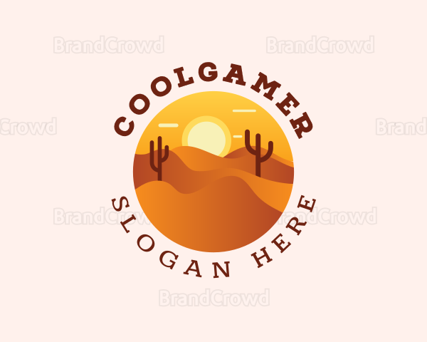 Outdoor Cactus Desert Logo