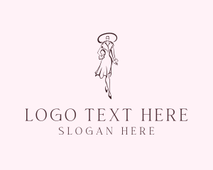 Dressmaker - Fashion Stylist Seamstress logo design