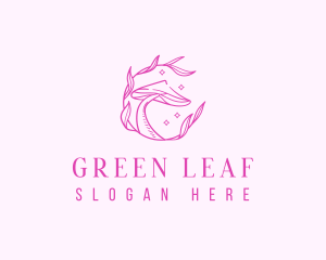 Natural Leaf Mushroom logo design