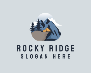 Rocky - Everest Camp Tent logo design